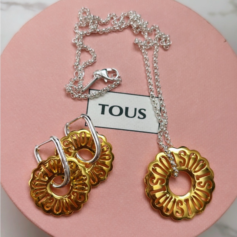 TOUS Gold and Silver Jewelry Set